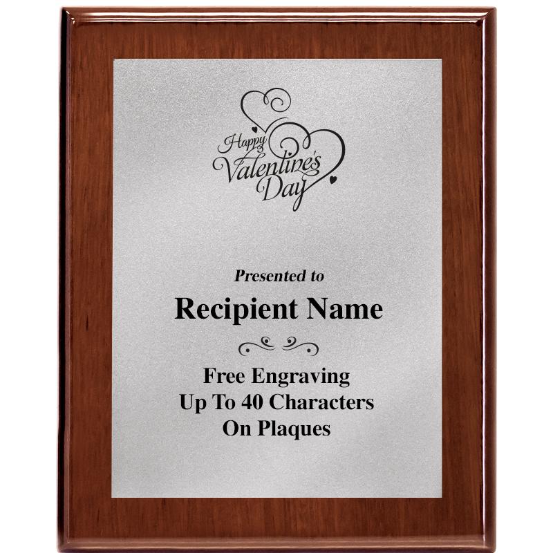 8X10 WALNUT PLQ MATTE SV PLT