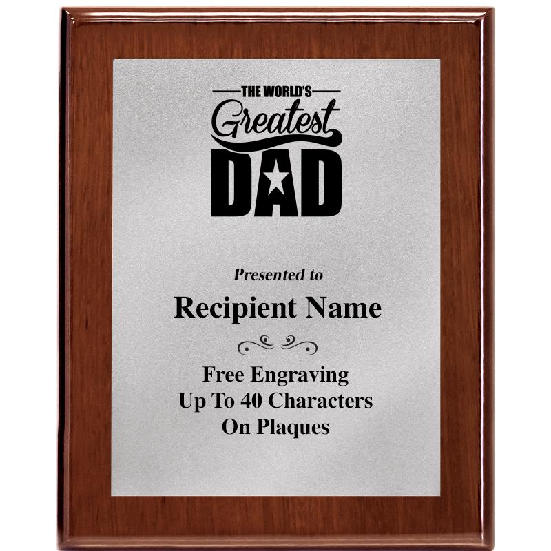 8X10 WALNUT PLQ MATTE SV PLT