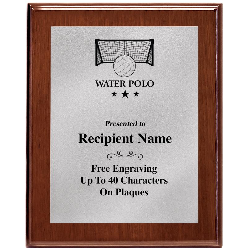 8X10 WALNUT PLQ MATTE SV PLT