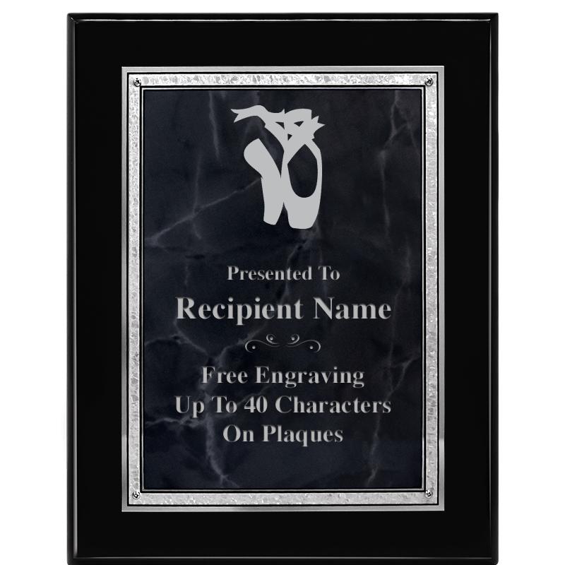 7X9 GY MARB FLOURISH PQ BK/SV