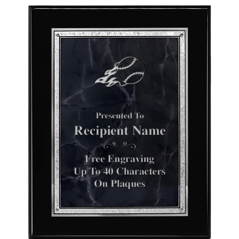 7X9 GY MARB FLOURISH PQ BK/SV