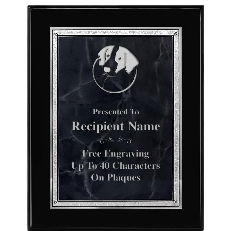 7X9 GY MARB FLOURISH PQ BK/SV