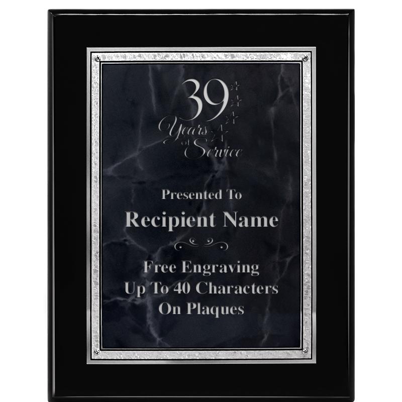 7X9 GY MARB FLOURISH PQ BK/SV