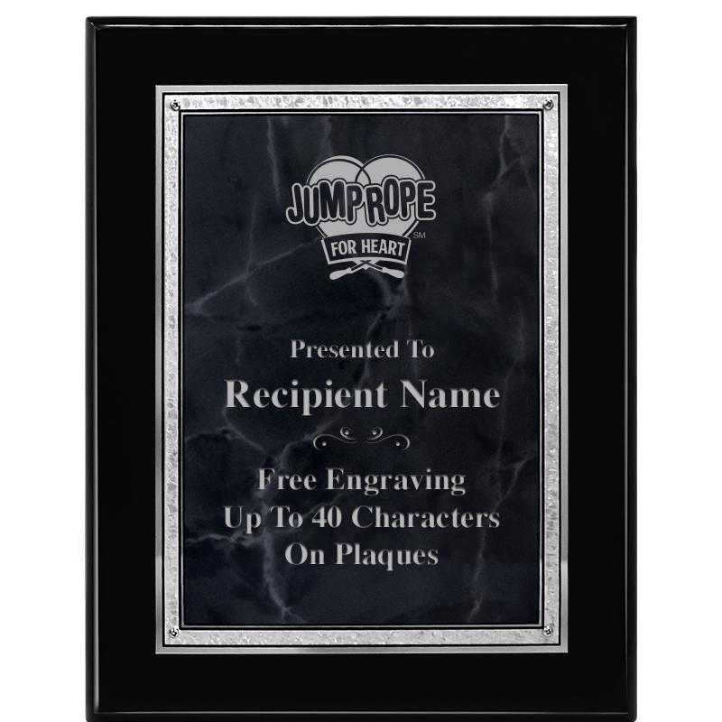 7X9 GY MARB FLOURISH PQ BK/SV