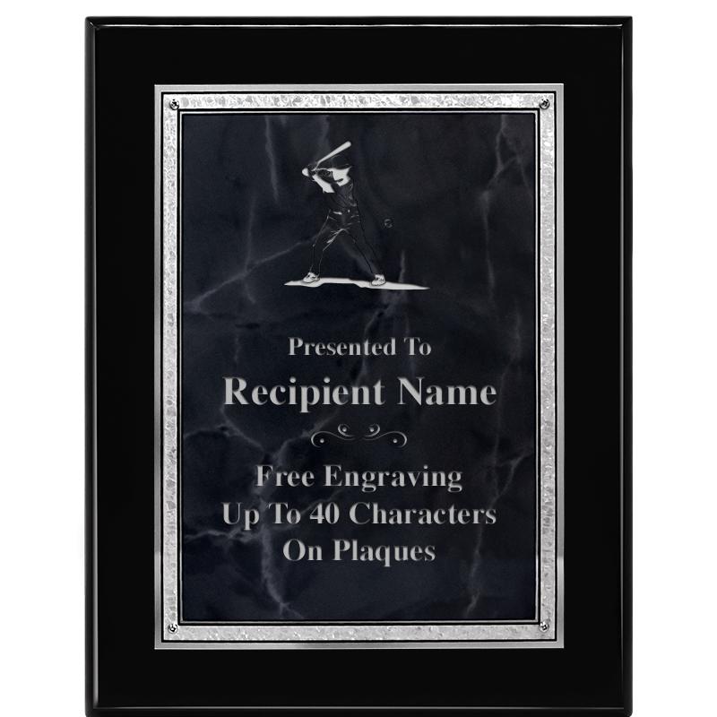 7X9 GY MARB FLOURISH PQ BK/SV