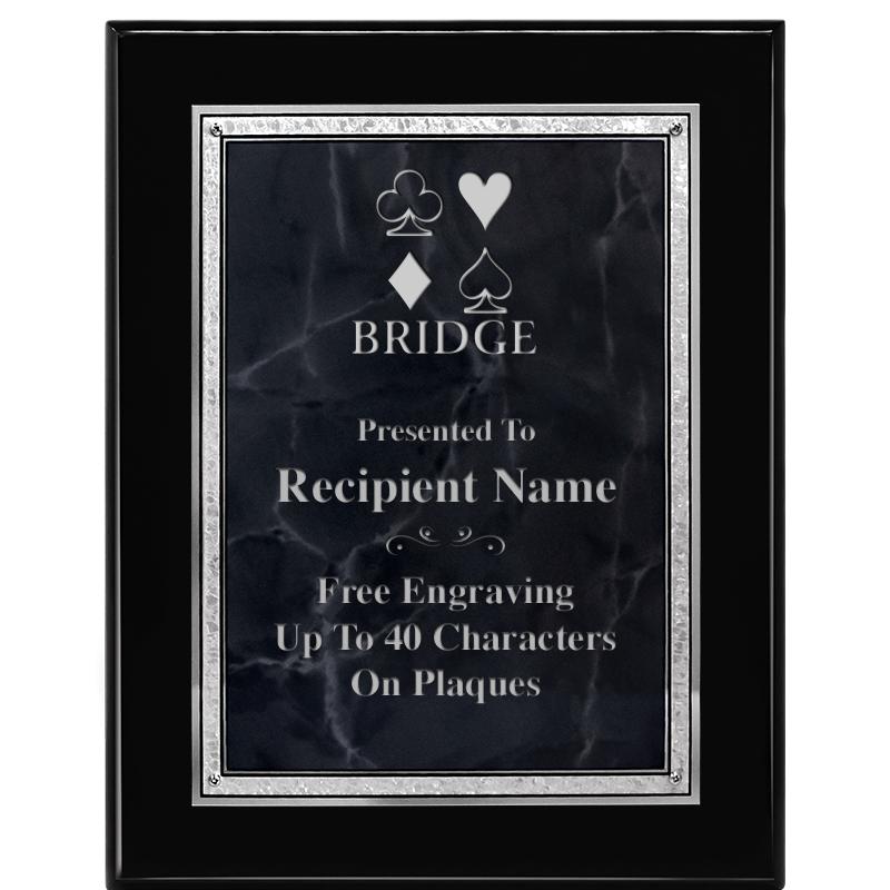 7X9 GY MARB FLOURISH PQ BK/SV