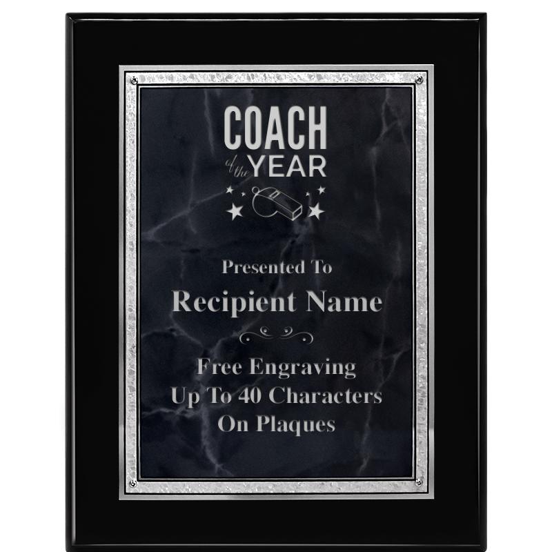 7X9 GY MARB FLOURISH PQ BK/SV