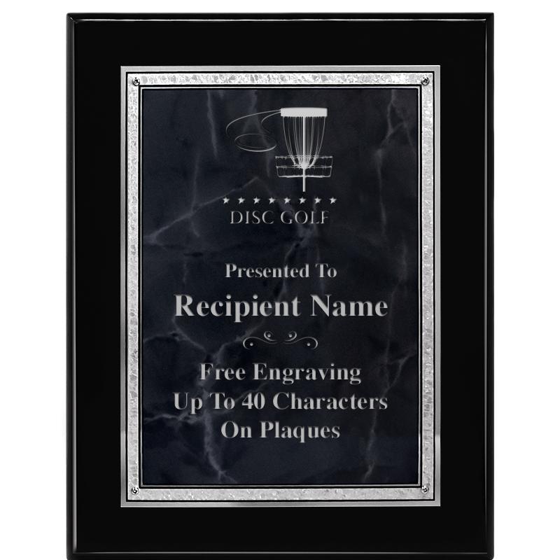 7X9 GY MARB FLOURISH PQ BK/SV