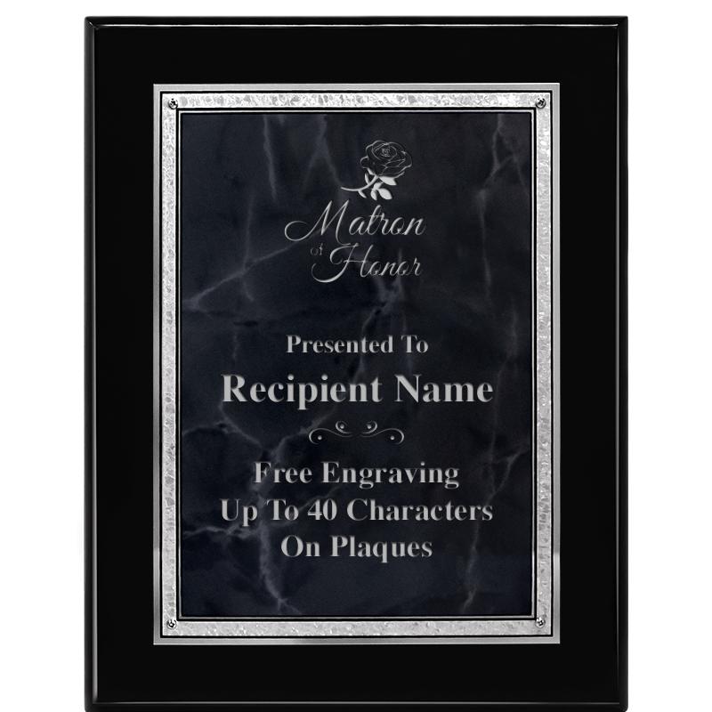 7X9 GY MARB FLOURISH PQ BK/SV