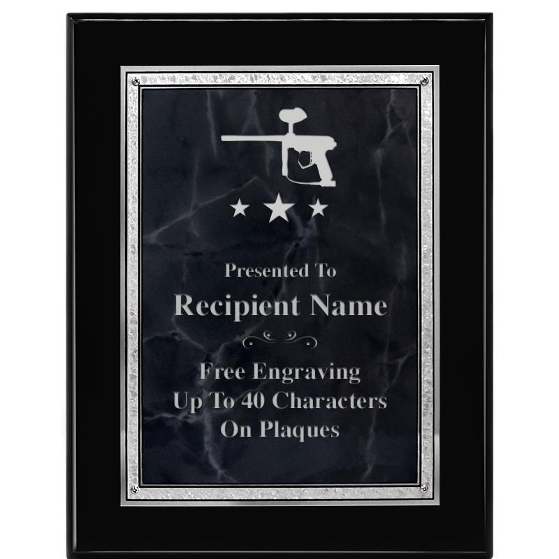 7X9 GY MARB FLOURISH PQ BK/SV