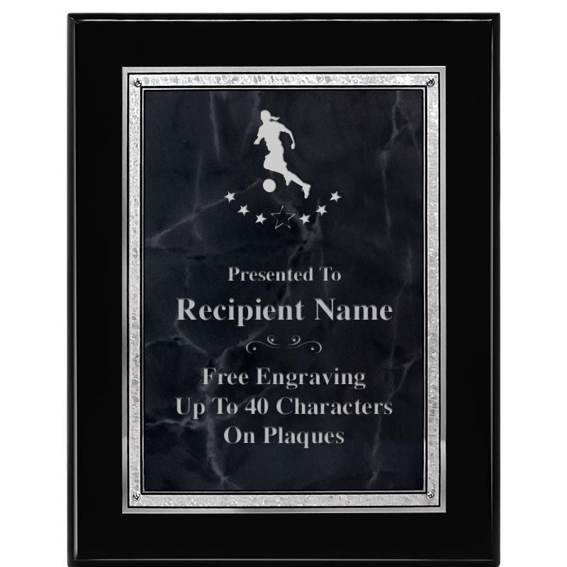 7X9 GY MARB FLOURISH PQ BK/SV