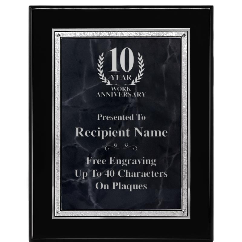 7X9 GY MARB FLOURISH PQ BK/SV