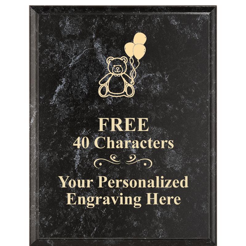 7X9 GOLD FILLED LASER PLAQUE