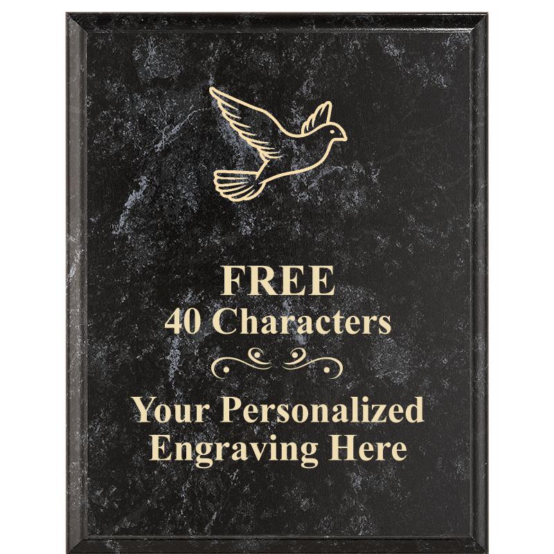 7X9 GOLD FILLED LASER PLAQUE