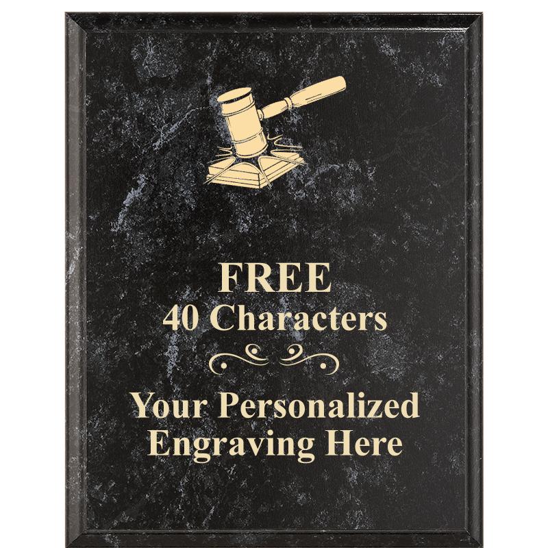 7X9 GOLD FILLED LASER PLAQUE