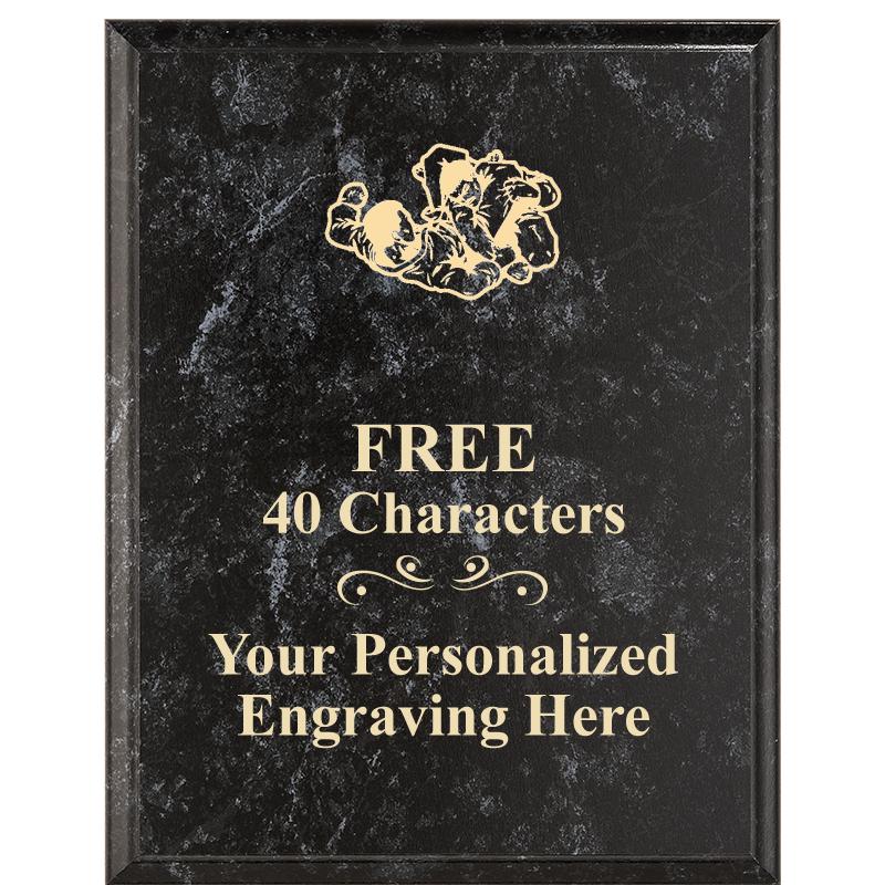 7X9 GOLD FILLED LASER PLAQUE