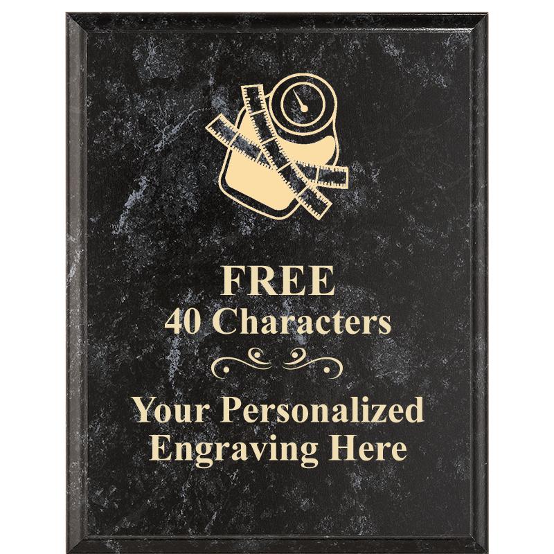 7X9 GOLD FILLED LASER PLAQUE