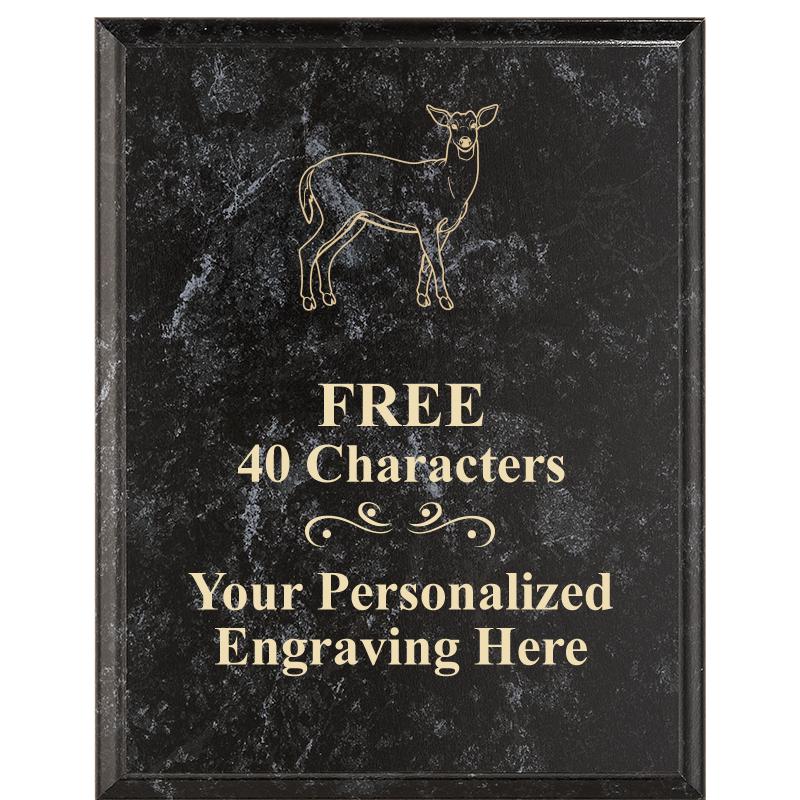 7X9 GOLD FILLED LASER PLAQUE