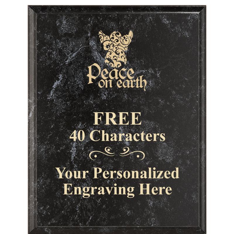 7X9 GOLD FILLED LASER PLAQUE