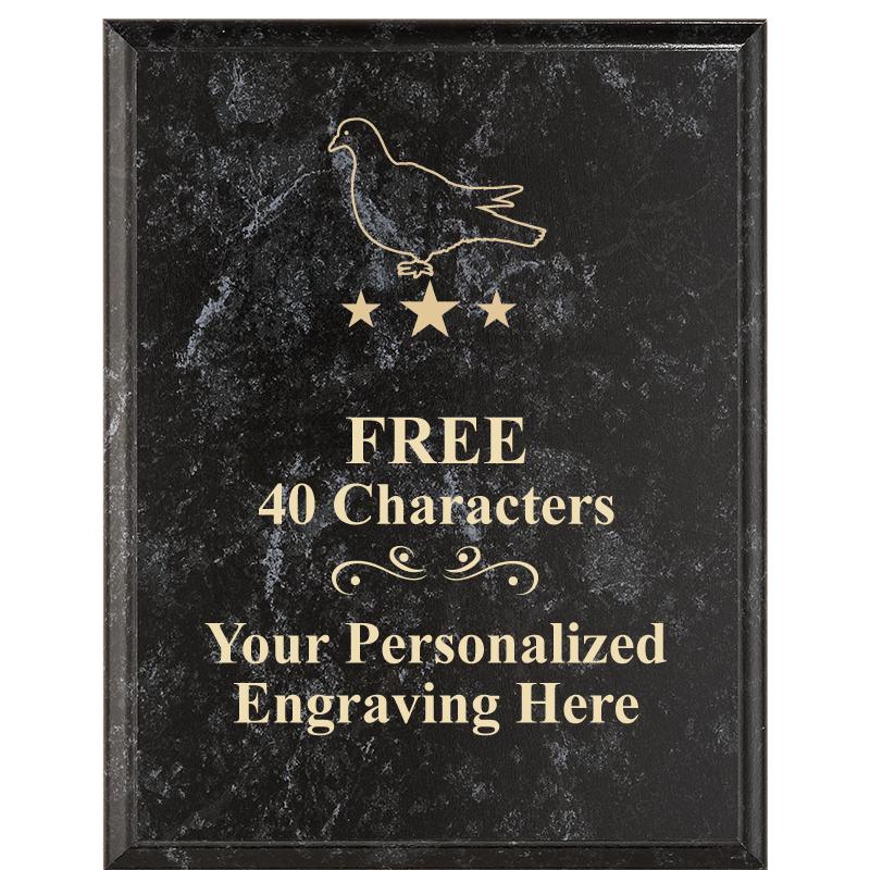 7X9 GOLD FILLED LASER PLAQUE