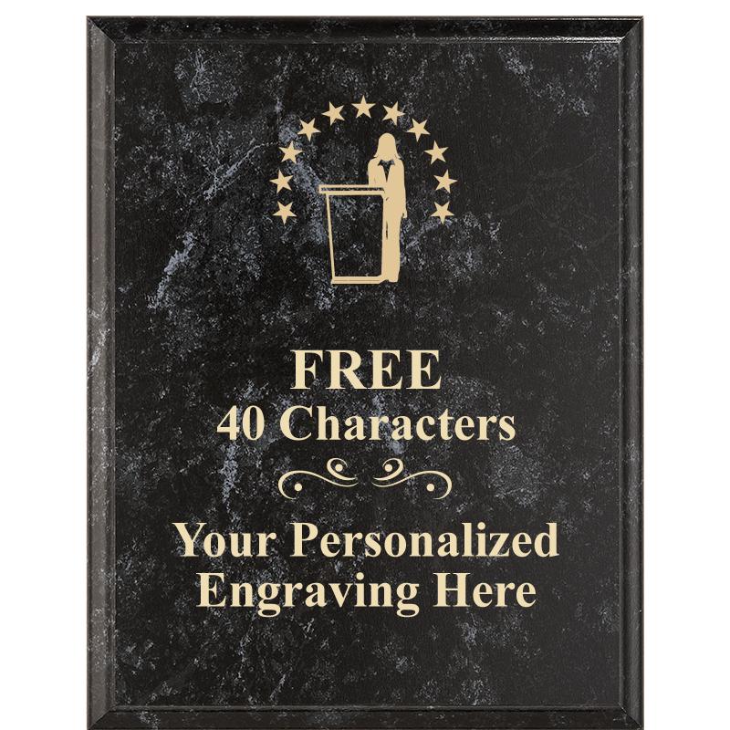 7X9 GOLD FILLED LASER PLAQUE