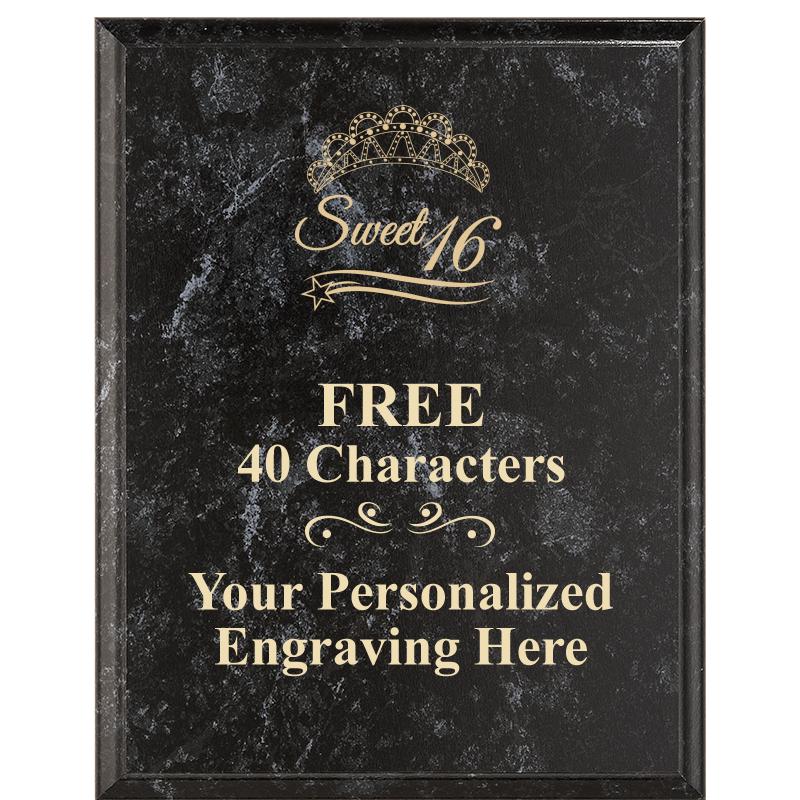 7X9 GOLD FILLED LASER PLAQUE