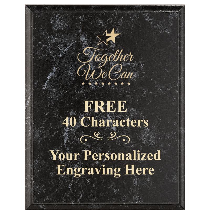 7X9 GOLD FILLED LASER PLAQUE