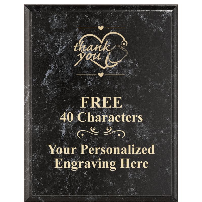 7X9 GOLD FILLED LASER PLAQUE