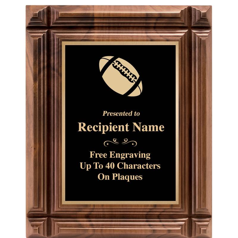 8X10 WALNUT GROOVE PLAQUE