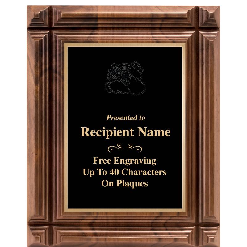 8X10 WALNUT GROOVE PLAQUE