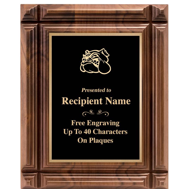 8X10 WALNUT GROOVE PLAQUE