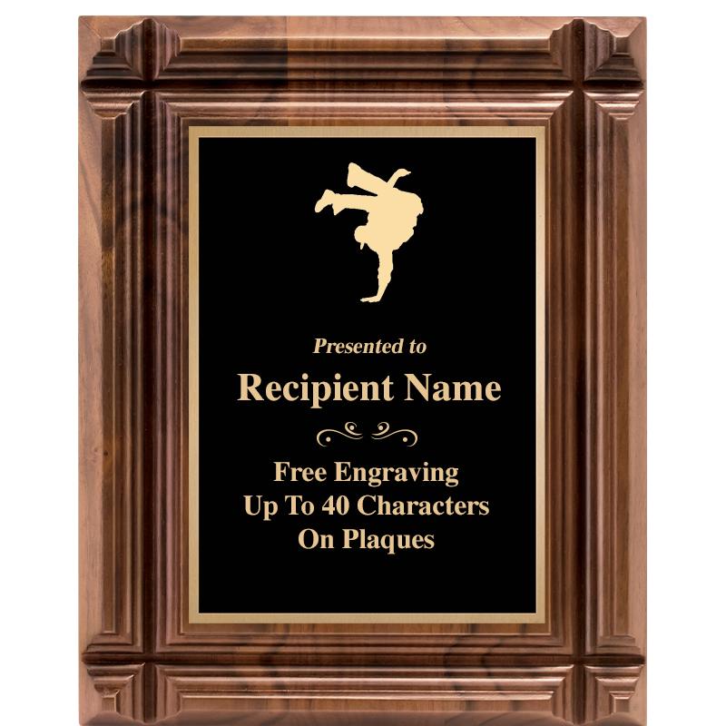 8X10 WALNUT GROOVE PLAQUE