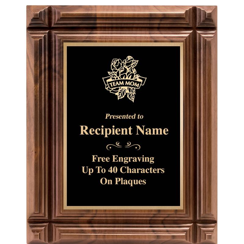 8X10 WALNUT GROOVE PLAQUE