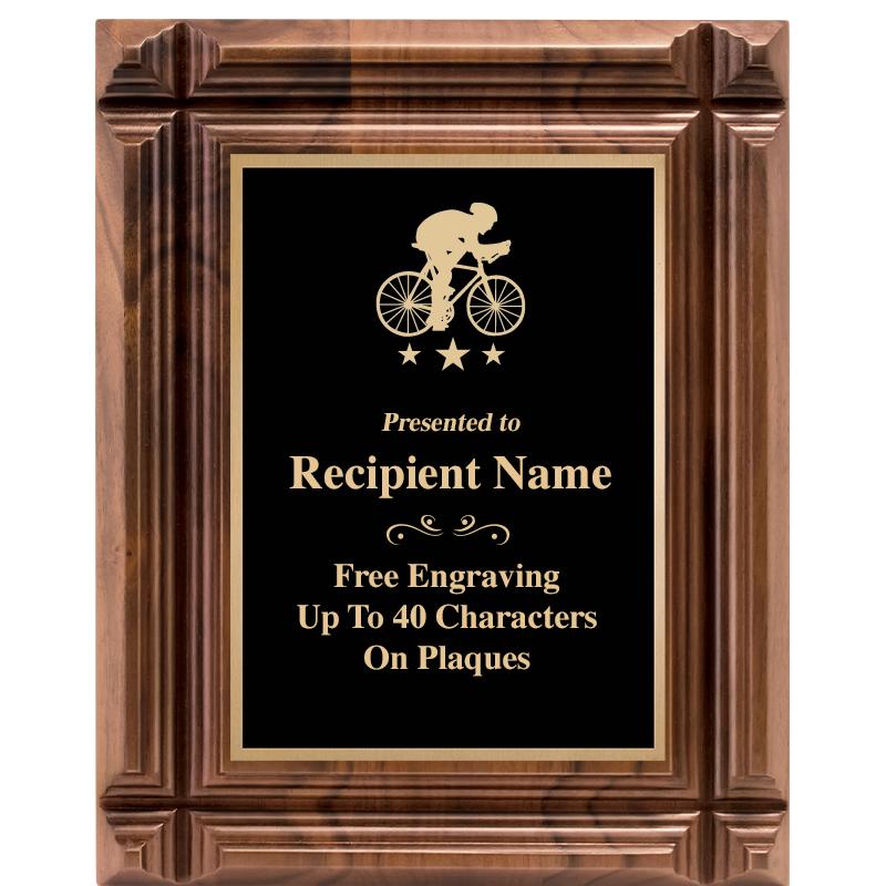 8X10 WALNUT GROOVE PLAQUE