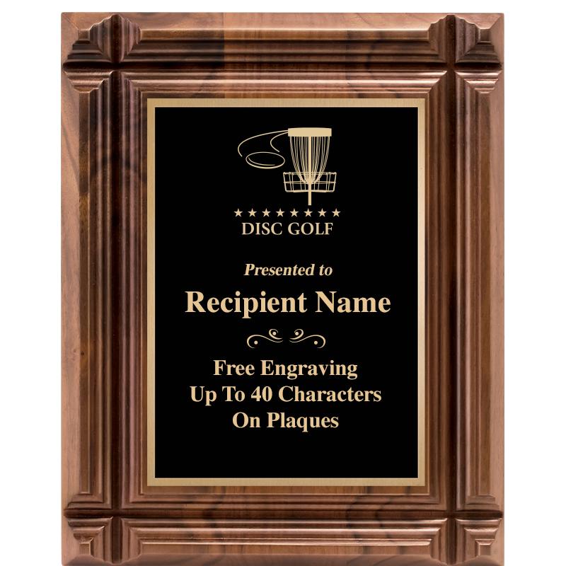 8X10 WALNUT GROOVE PLAQUE