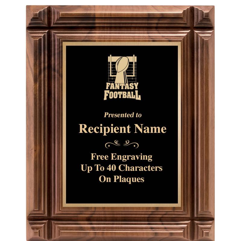 8X10 WALNUT GROOVE PLAQUE