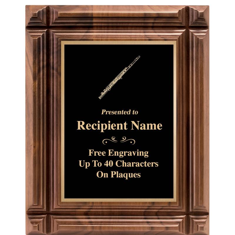 8X10 WALNUT GROOVE PLAQUE