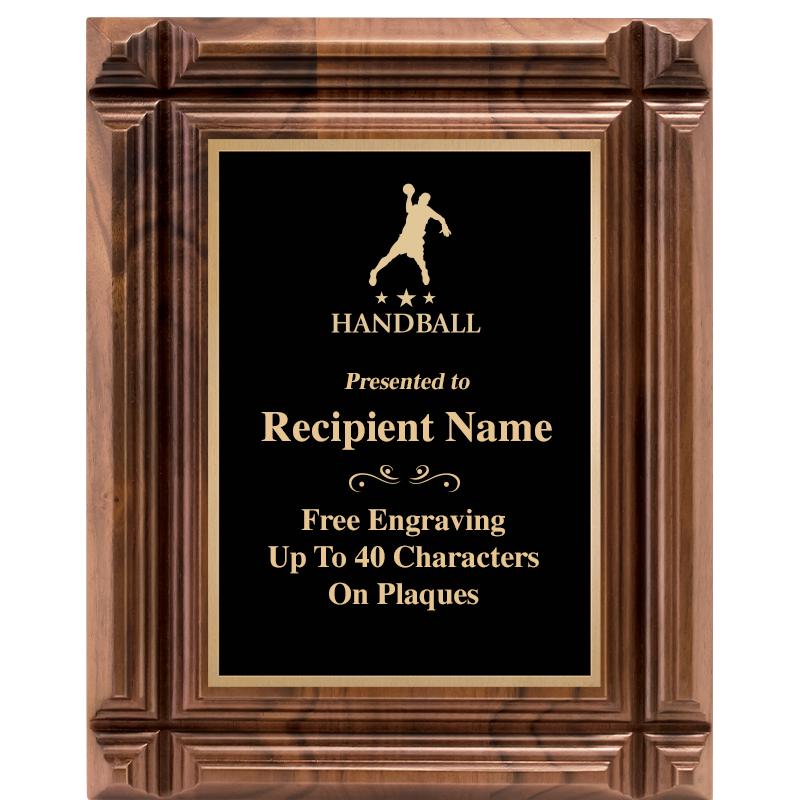 8X10 WALNUT GROOVE PLAQUE