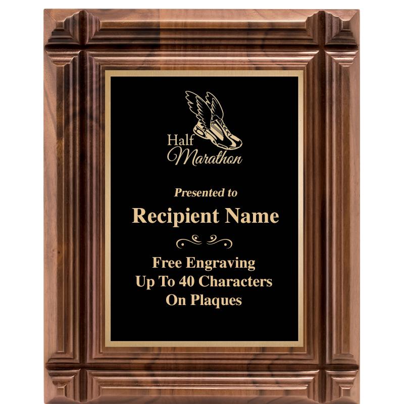 8X10 WALNUT GROOVE PLAQUE