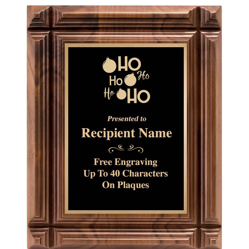 8X10 WALNUT GROOVE PLAQUE