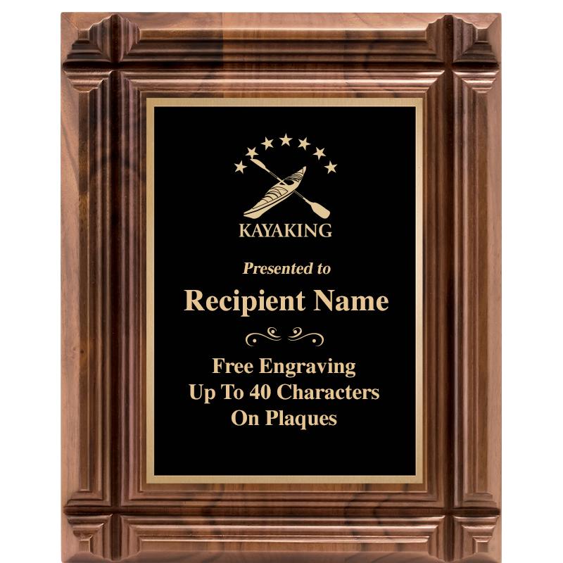 8X10 WALNUT GROOVE PLAQUE