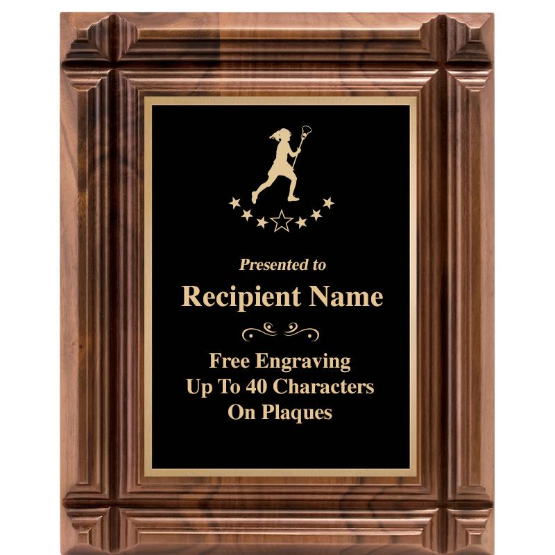 8X10 WALNUT GROOVE PLAQUE