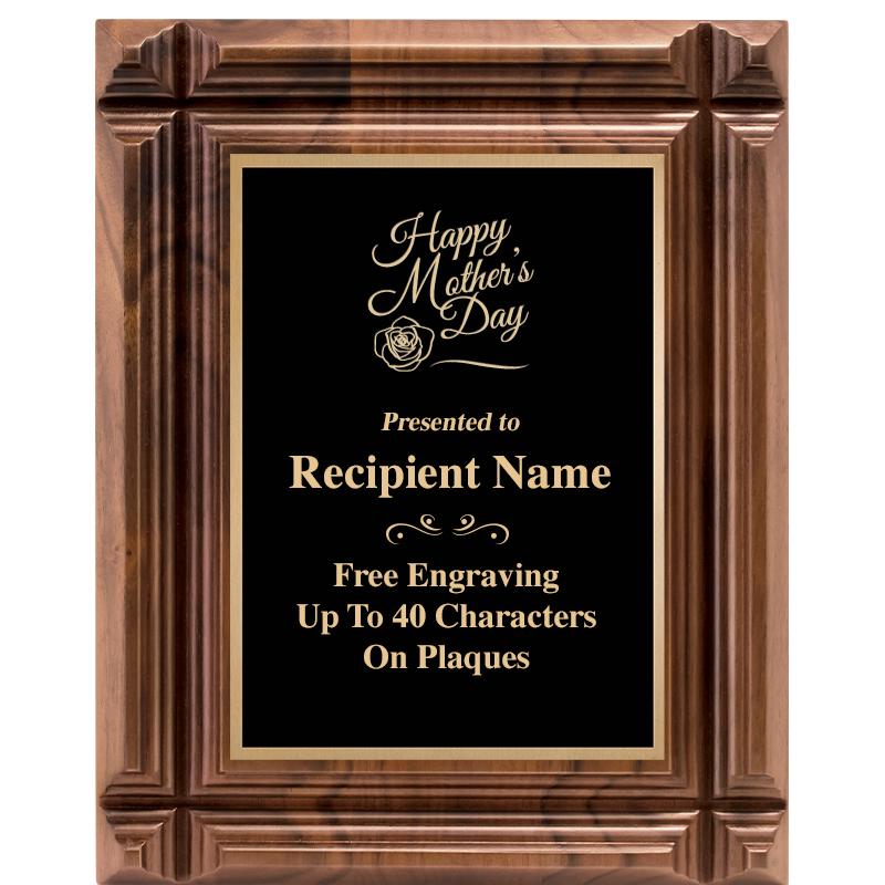 8X10 WALNUT GROOVE PLAQUE