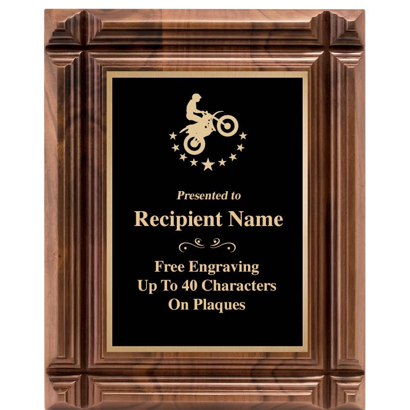 8X10 WALNUT GROOVE PLAQUE