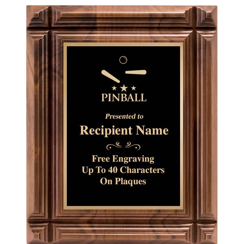 8X10 WALNUT GROOVE PLAQUE