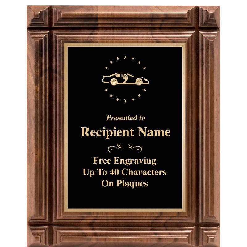 8X10 WALNUT GROOVE PLAQUE