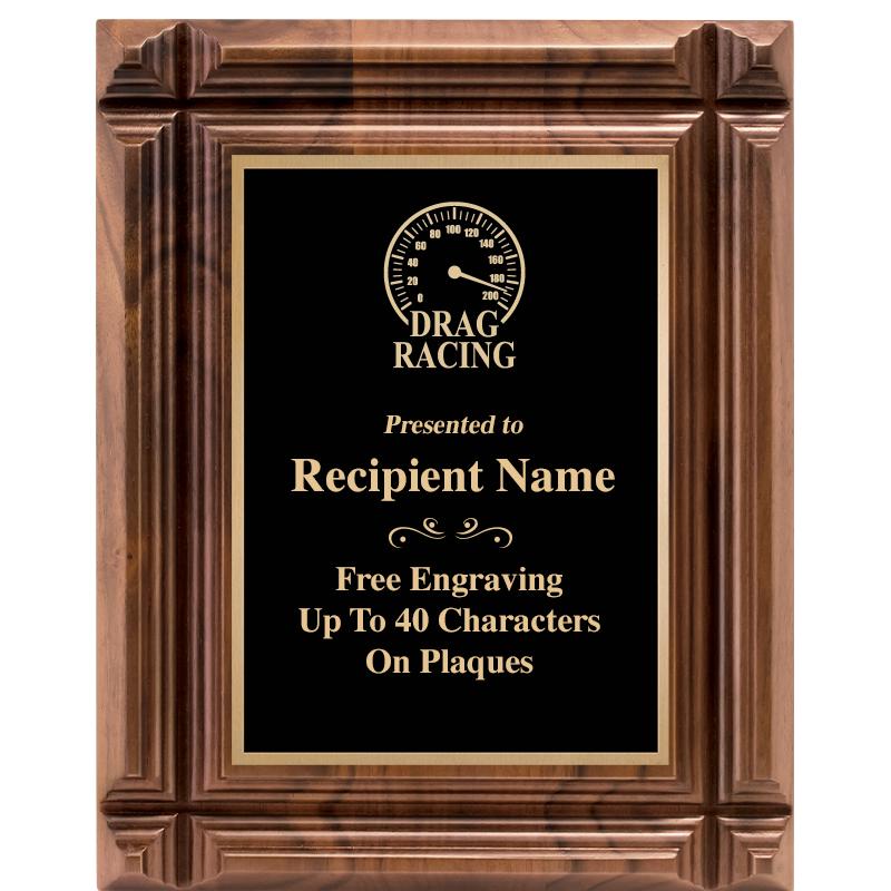 8X10 WALNUT GROOVE PLAQUE