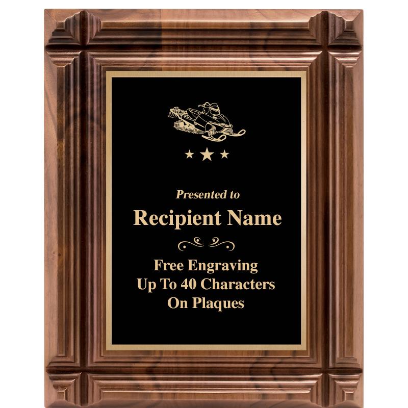 8X10 WALNUT GROOVE PLAQUE