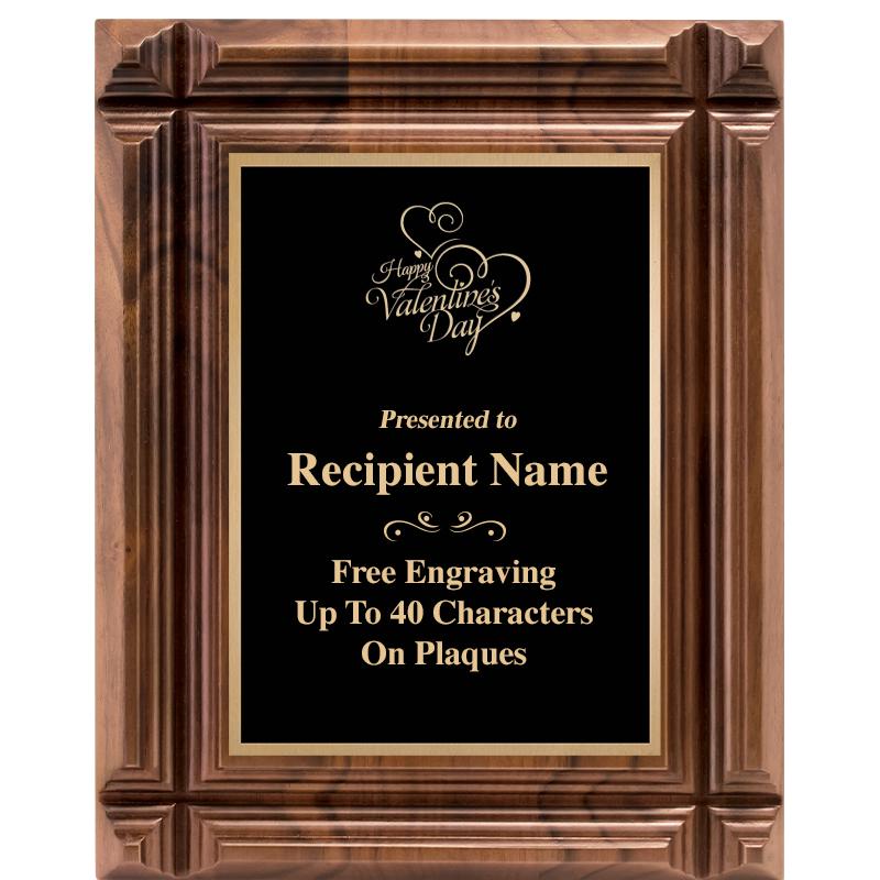 8X10 WALNUT GROOVE PLAQUE