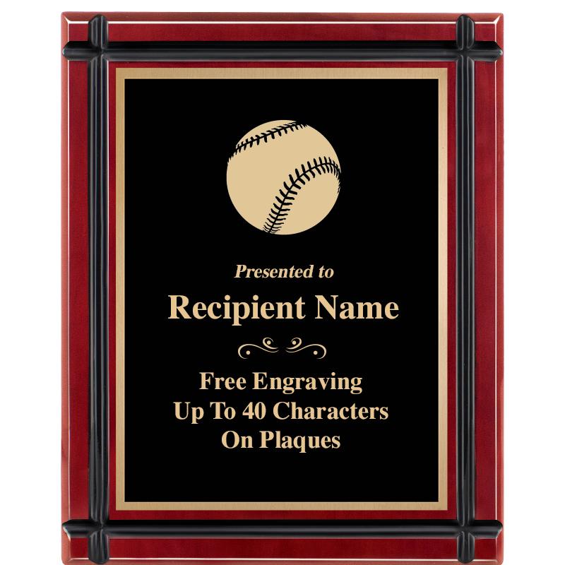 8"x10" ROSEWOOD GROOVE PLAQUE